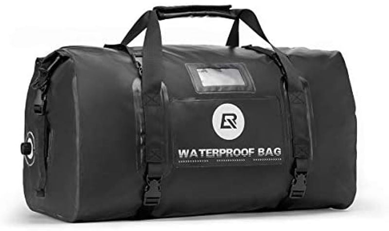 ROCKBROS Waterproof Duffel Bag 60L Motorcycle Travel Dry Duffel Bag Black-AS-005BK