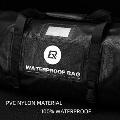 ROCKBROS Waterproof Duffel Bag 60L Motorcycle Travel Dry Duffel Bag Black-AS-005BK