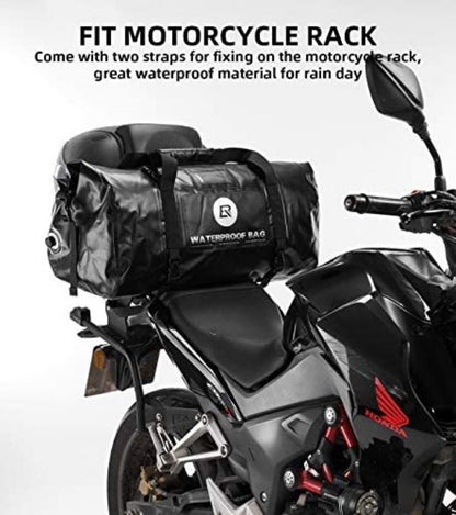 ROCKBROS Waterproof Duffel Bag 60L Motorcycle Travel Dry Duffel Bag Black-AS-005BK