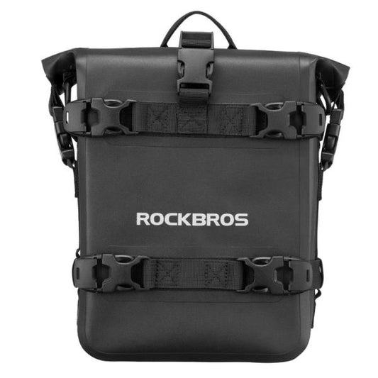 ROCKBROS motorcycle side bag waterproof luggage rack bag 5L Black (Single Unit) (30140035001)-Black