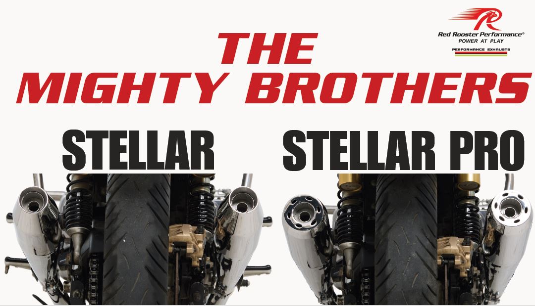 Red Rooster Performance Exhaust For Royal Enfield Interceptor 650/ GT 650 Stellar Pro - Polish