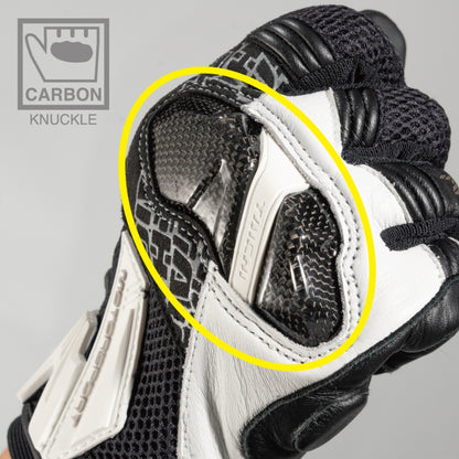 RS Taichi Armed Mesh Gloves - Black Fluo Yellow