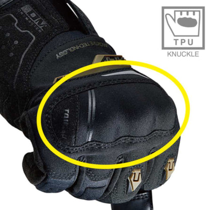 RS Taichi Drymaster Compass Wp Riding Gloves - Black Red