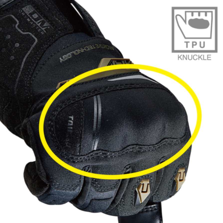 RS Taichi Drymaster Compass Wp Riding Gloves - Black Khaki