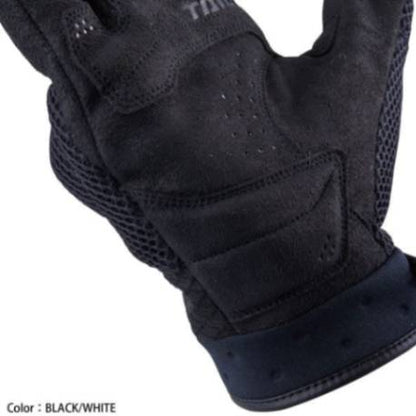 RS Taichi Rubber knuckle Gloves - Black White