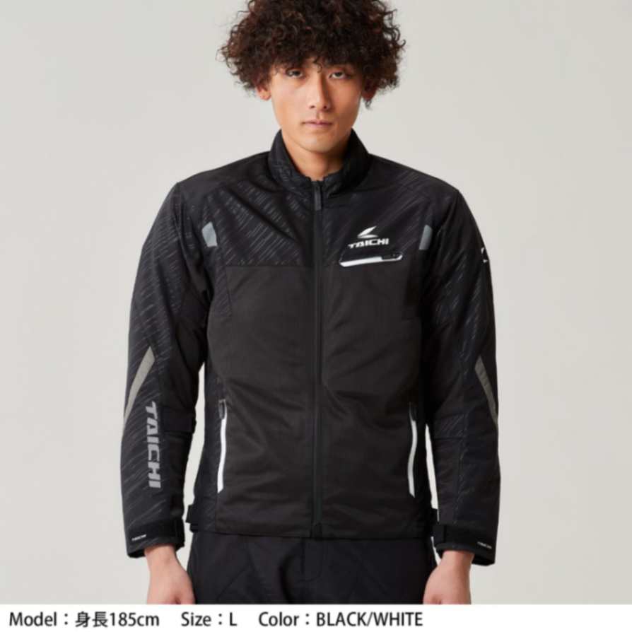 RS Taichi Torque Mesh Riding Jacket - White Black