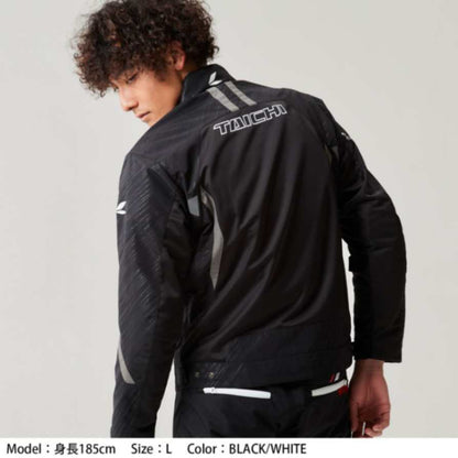 RS Taichi Torque Mesh Riding Jacket - White Black