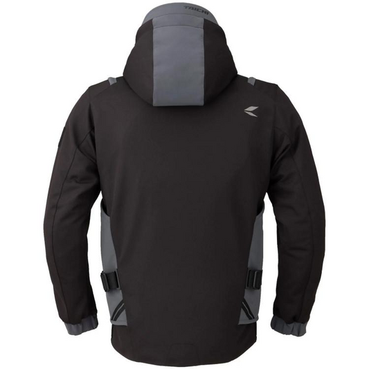 RS Taichi Overlap Mesh Parka Jacket - Black/Gunmetal