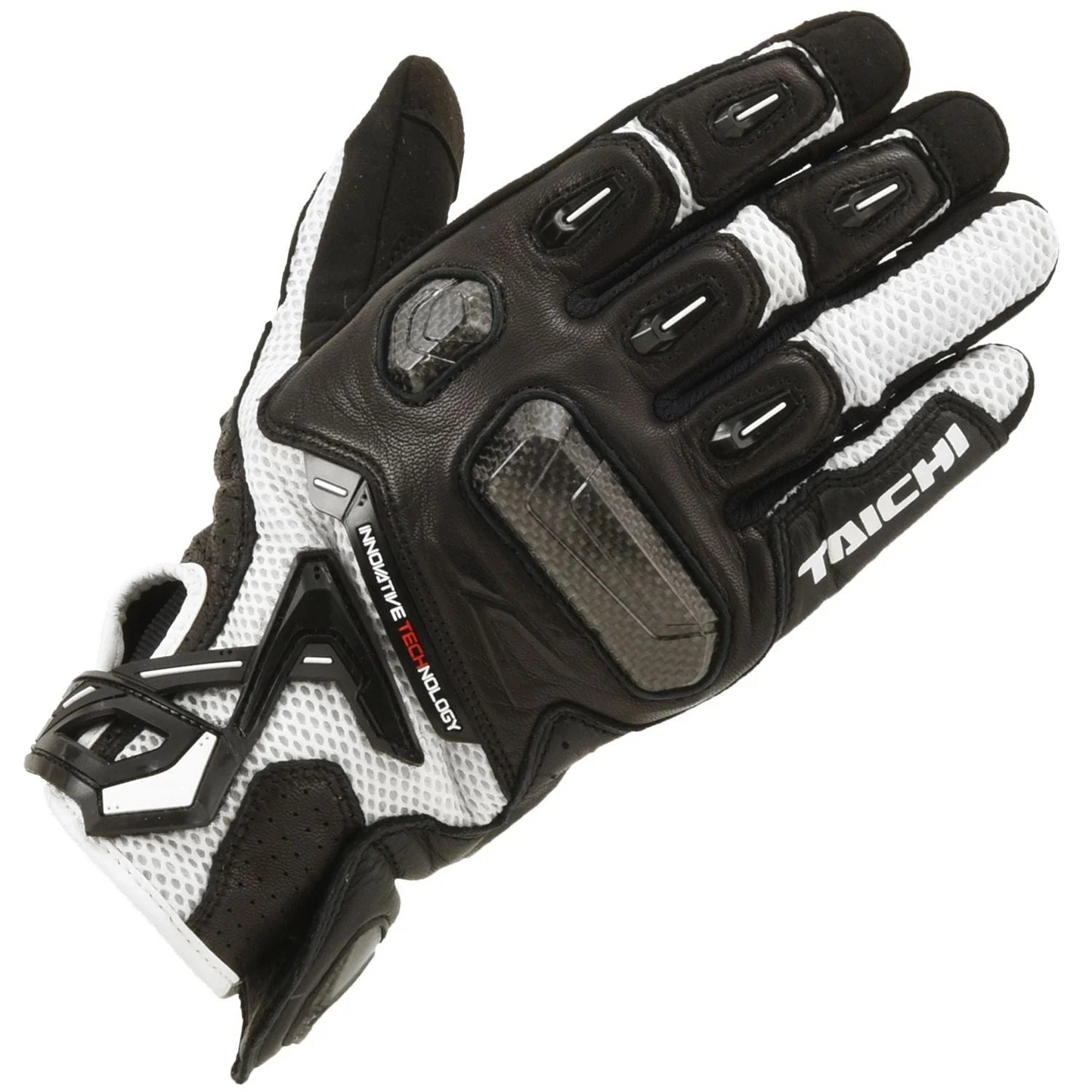 RS Taichi Raptor Mesh Gloves - Black White