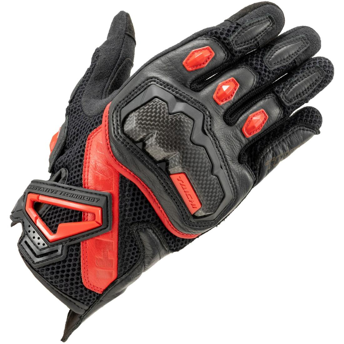 RS Taichi WRX Pro Air Gloves - Black Red