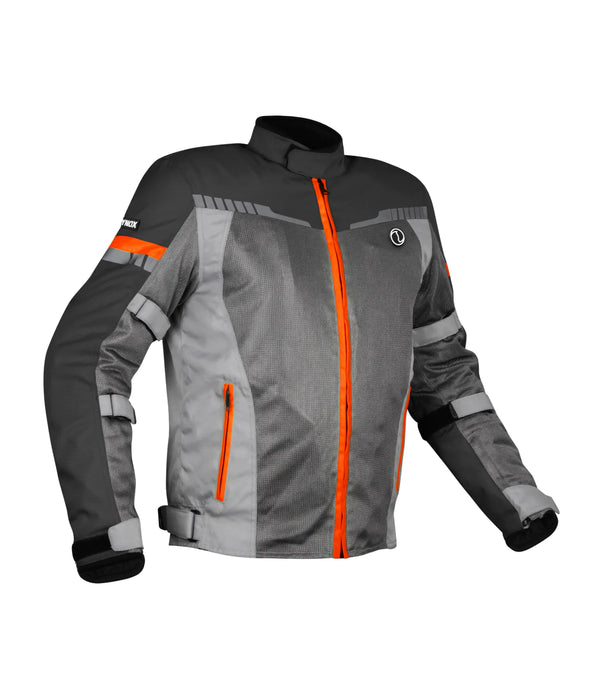 RYNOX AIR GT 3 JACKET - Dark Grey HI-VIZ Orange