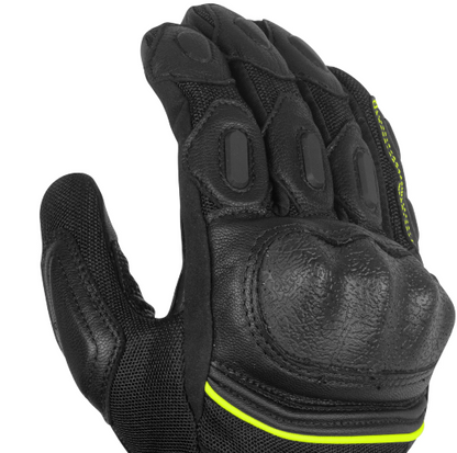 RYNOX Tornado Pro 3 Gloves - Black HI-VIZ Green
