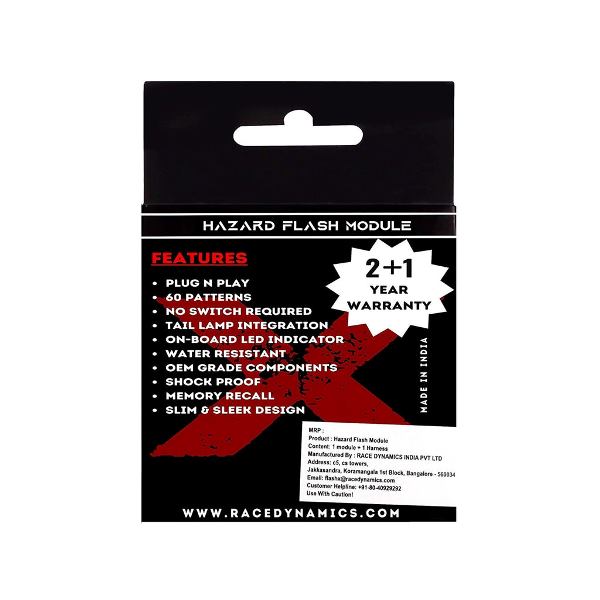 Race Dynamics-Flash X Hazard Light Module For Suzuki V-Strom 250 SX