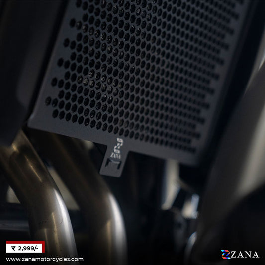 Radiator Guard Honeycomb Black For Kawasaki Vulcan 650 - ZI-8261