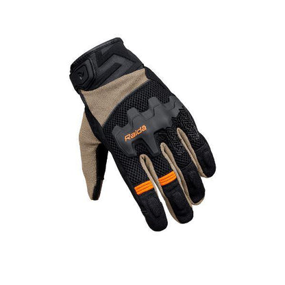 Raida Drift Motorcycle Gloves-Khaki Orange