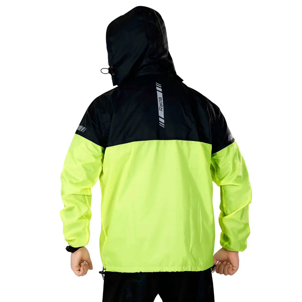 Raida Drymax 10K Rain Jacket | Hiviz-Black - Riders Junction