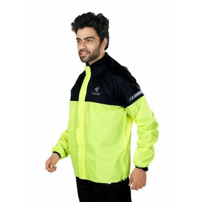 Raida Drymax 10K Rain Jacket | Hiviz-Black
