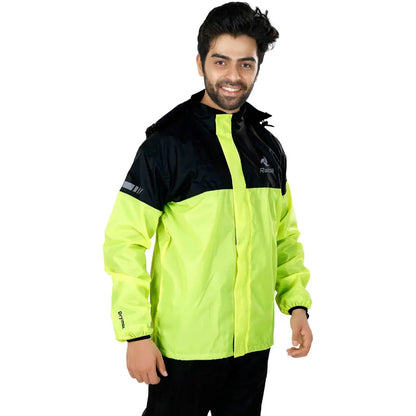 Raida Drymax 10K Rain Jacket | Hiviz-Black - Riders Junction