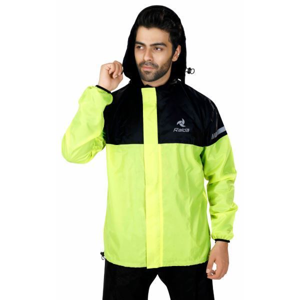Raida Drymax 10K Rain Jacket | Hiviz-Black