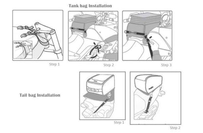 Raida GPS-Series Tank/Tail Bag Straps