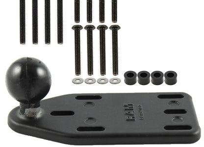 Ram Base - Motorcycle Brake/clutch Reservoir Cover Base With 25mm (1") Ball Offset