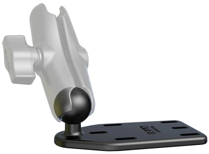 Ram Base - Motorcycle Brake/clutch Reservoir Cover Base With 25mm (1") Ball Offset