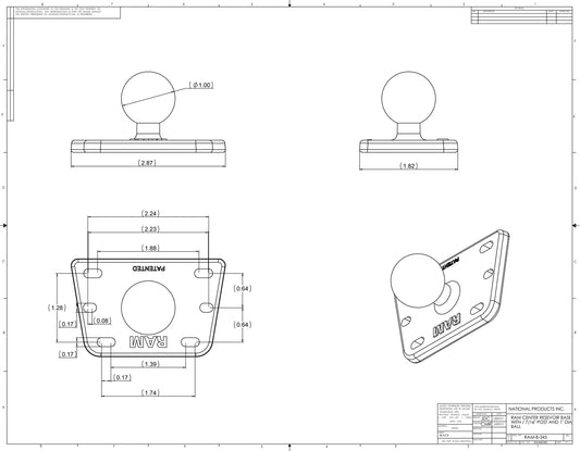 Ram Base - Motorcycle Brake/Clutch