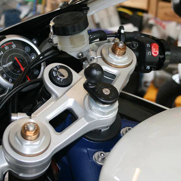 Ram Base - Motorcycle Fork Stem Base With 25mm (1") Ball Ram Mount