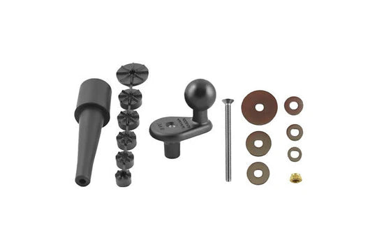 Ram Base - Motorcycle Fork Stem Base With 25mm (1") Ball Ram Mount