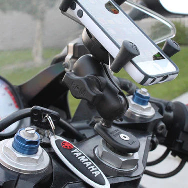 Ram Base - Motorcycle Fork Stem Base With 25mm (1") Ball Ram Mount