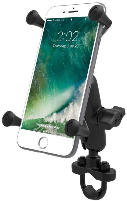 RAM Handlebar U-Bolt Mount with Universal RAM® X-Grip® Large Phone/Phablet Cradle