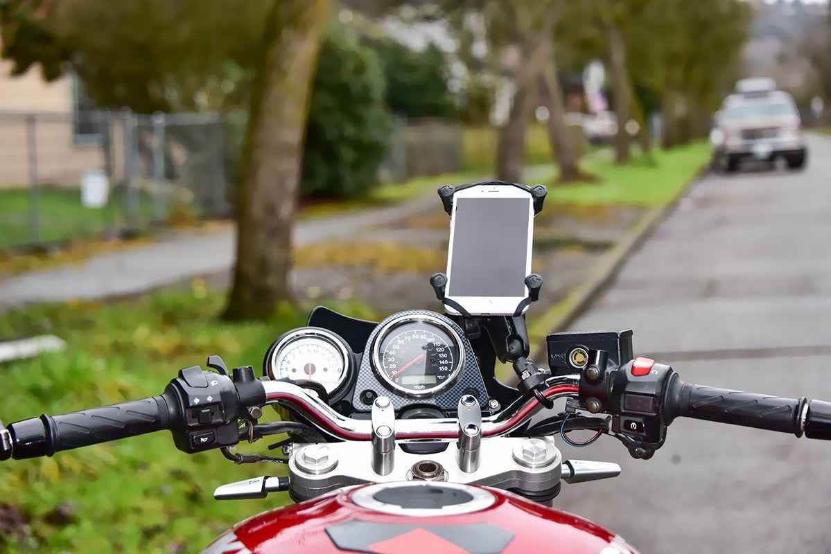 RAM Handlebar U-Bolt Mount with Universal RAM® X-Grip® Large Phone/Phablet Cradle