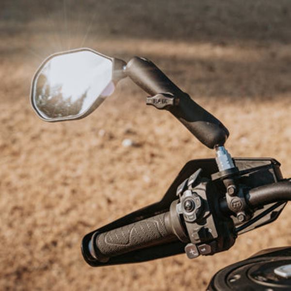 Ram-Tough Mirror Left Mirror+Ball-Ram-B-465LU