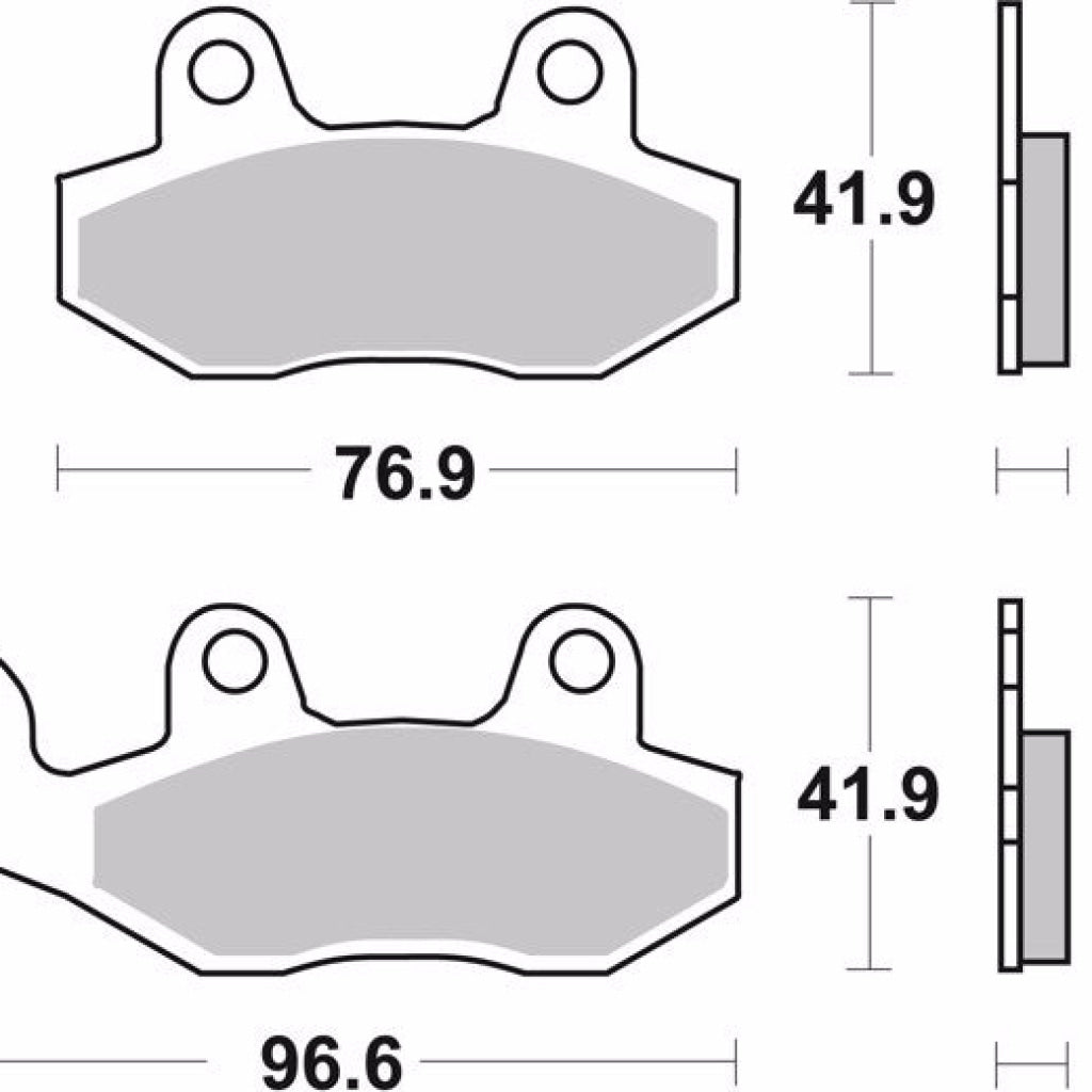 Rear Brake Pads Sintered - Brembo - 07SU12SP
