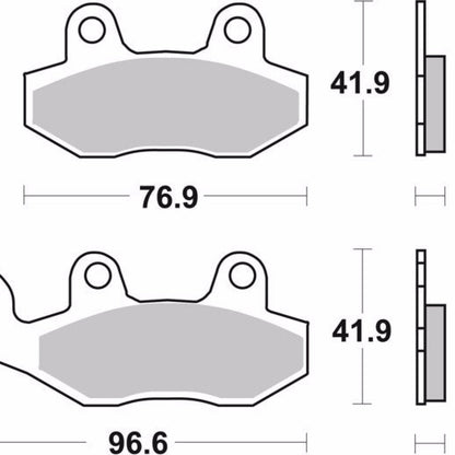 Rear Brake Pads Sintered - Brembo - 07SU12SP