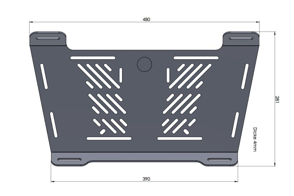 Rear Rack Enlargement BMW F750/F850 GS Carrier - Hepco Becker - 8006513 00 01 - Riders Junction