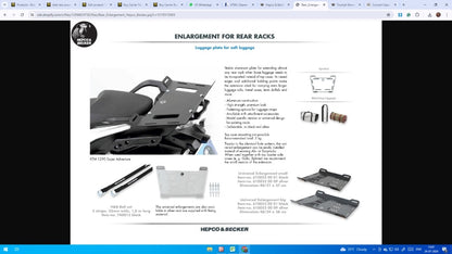 Rear Rack Enlargement Ducati Scrambler 800 (2019 onward) - Hepco Becker - 8007593 01 01