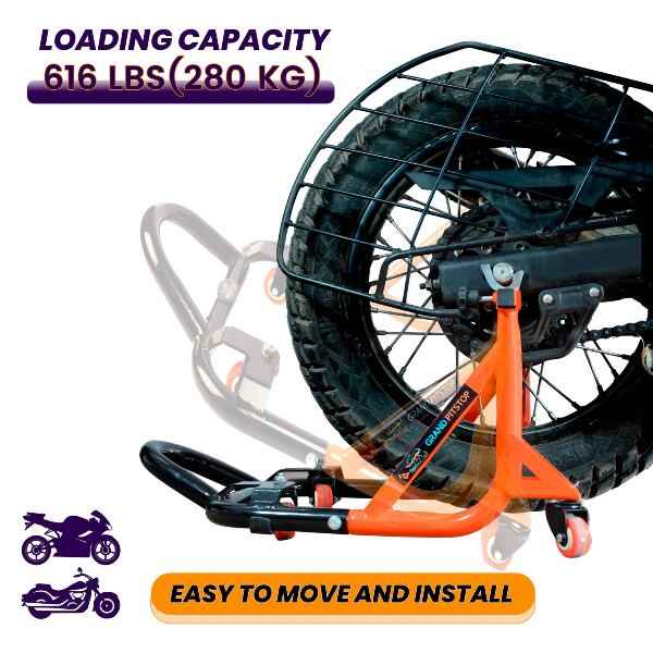 Rear Paddock Stand - Dismantlable Orange - Grandpitstop