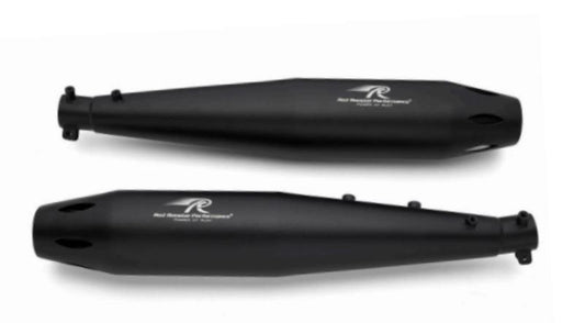 Red Rooster Performance Atlas Pro-Exhaust (Black) For Royal Enfield Classic 650