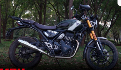 Red Rooster Performance-Blaze Premium Exhaust System for Triumph Scrambler 400X (Polish)