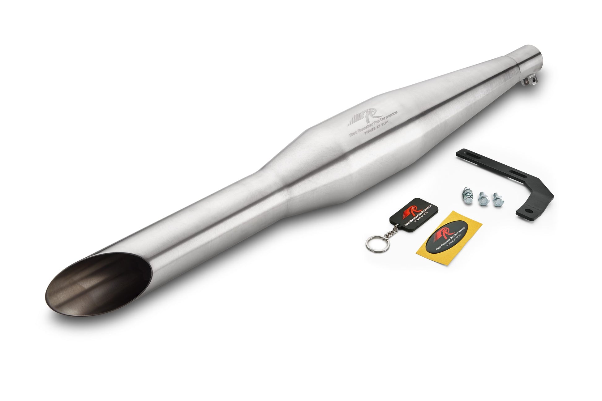 Red Rooster Rumbler–Matte Exhaust for Royal Enfield Thunderbird X 350