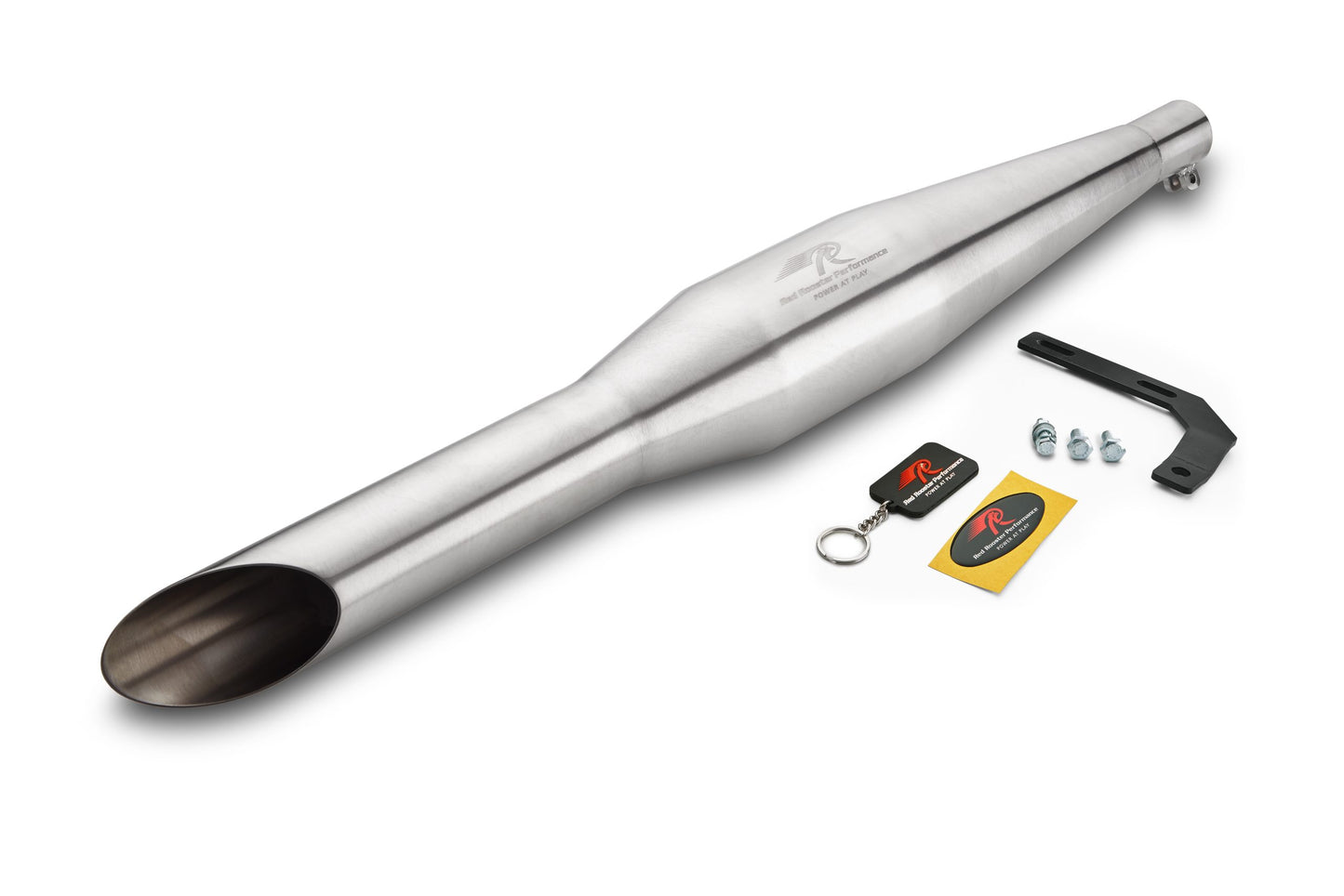 Red Rooster Rumbler–Matte Exhaust for Royal Enfield Thunderbird X 350