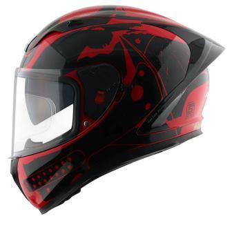 Axor Sstreet DC Batman Helmet (Red Black) - Riders Junction
