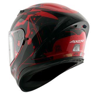 Axor Sstreet DC Batman Helmet (Red Black) - Riders Junction