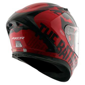 Axor Sstreet DC Batman Helmet (Red Black) - Riders Junction