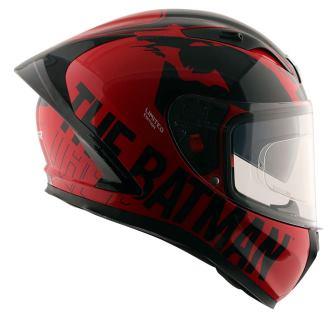 Axor Sstreet DC Batman Helmet (Red Black) - Riders Junction