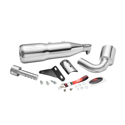 Red Rooster Altair Exhaust For Bajaj Dominar 400-Polish