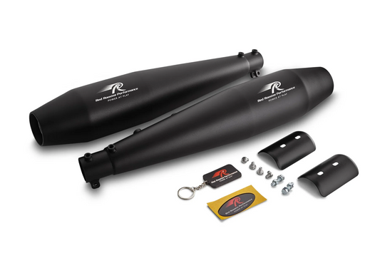 Red Rooster Performance Stellar Exhaust for Royal Enfield Interceptor 650/Continental GT 650 - Black Matte