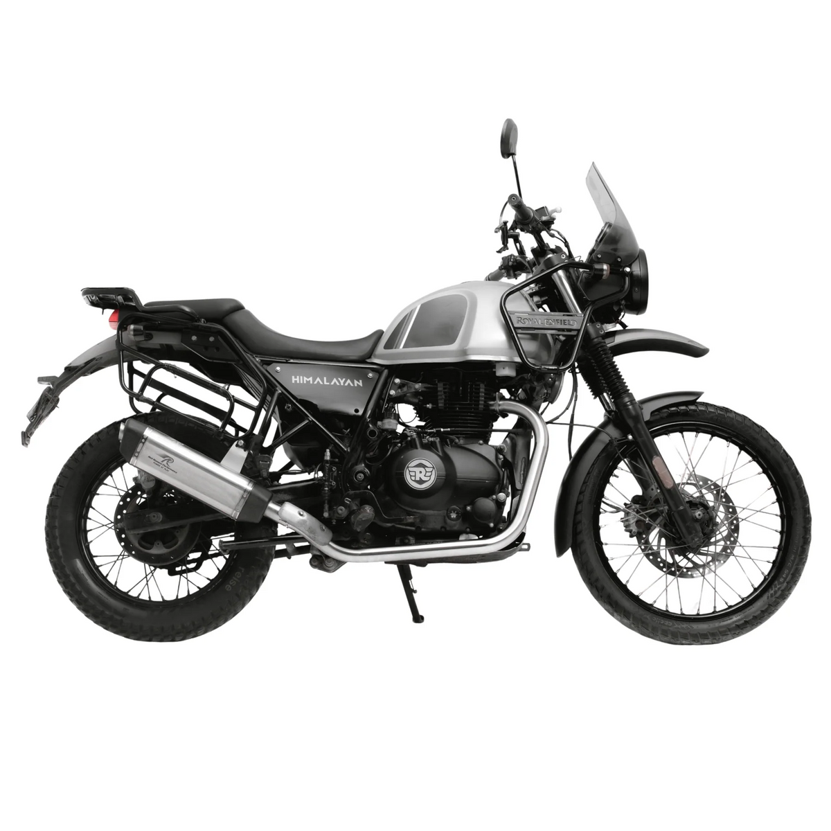 Red Rooster Performance Vertex Matte Exhaust for Royal Enfield Himalayan 411
