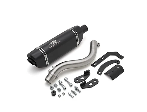 Red Rooster Performance Vertex Pro–Black Matte Exhaust for Royal Enfield Himalayan 450